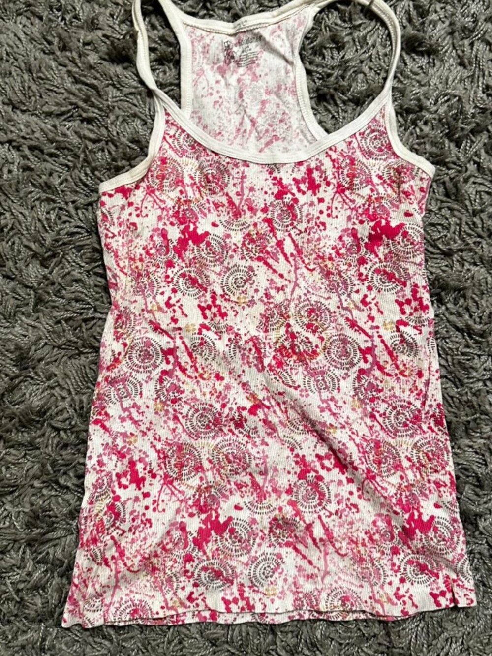 Y2K No Boundaries Pattern Tank Size L